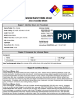 MSDS Zinc Chloride