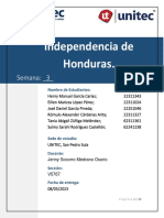 Primer Avance Del Proyecto de Investigación Historia de Honduras