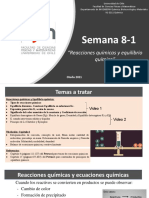 IQ2211 Semana 8 Reacciones Qu Micas y Equilibrio Qu Mico 1