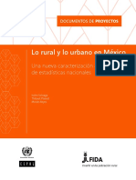 Lo Rural y Lo Urbano en México: Una Nueva Caracterización A Partir de Estadísticas Nacionales