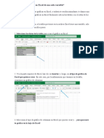 Cómo Hacer Gráficas en Excel de Una Sola Variable