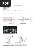Biconvex and Biconcave Lens Overview | PDF