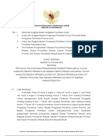 SE Nomor 25 THN 2023 Petunjuk Pelaksanaan Pengawasan Pendaftaran Bakal Calon DPD DPR DPRD