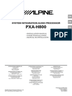 Alpine Processor Im - Pxa-H800 - en Manual Book