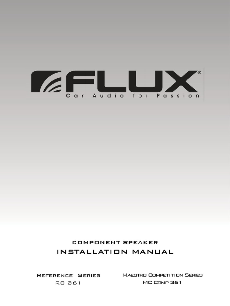カーオーディオ FLUX M80MC MAESTRO COMPETITION FLUX】ナチュラルサウンドが信条のジャーマンブランド【FLUX