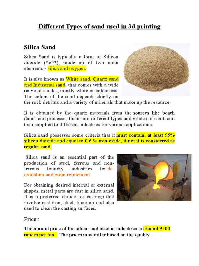 Types of Silica Sand - Different Kind of Quartz Sand, Silica Sand