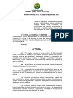 Instrução Normativa Cge #01 de 4 de Fevereiro de 2011