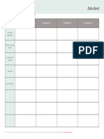 Competitor Analysis Template