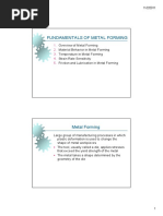 Fundamentals of Metal Forming