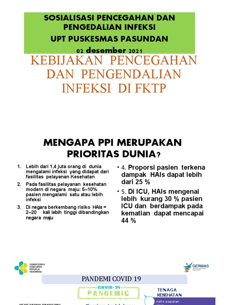 Kebijakan Pencegahan Dan Pengendalian Infeksi Di Fktp Pdf