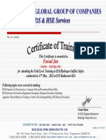 Fawad Jan H2S Certificate