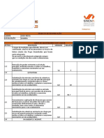 Mapa de Quantidade Atelier de Costura