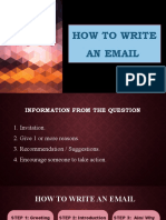 How To Write An Email