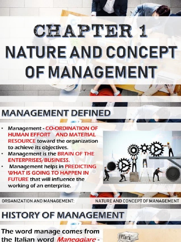 Chapter 1 nature and concept of management pdf