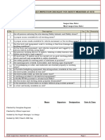 C01.Daily Inspection Checklist For Safety Mesures at Site