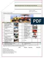 C04.Safety Inspection Checklist For Checklist For Tractor