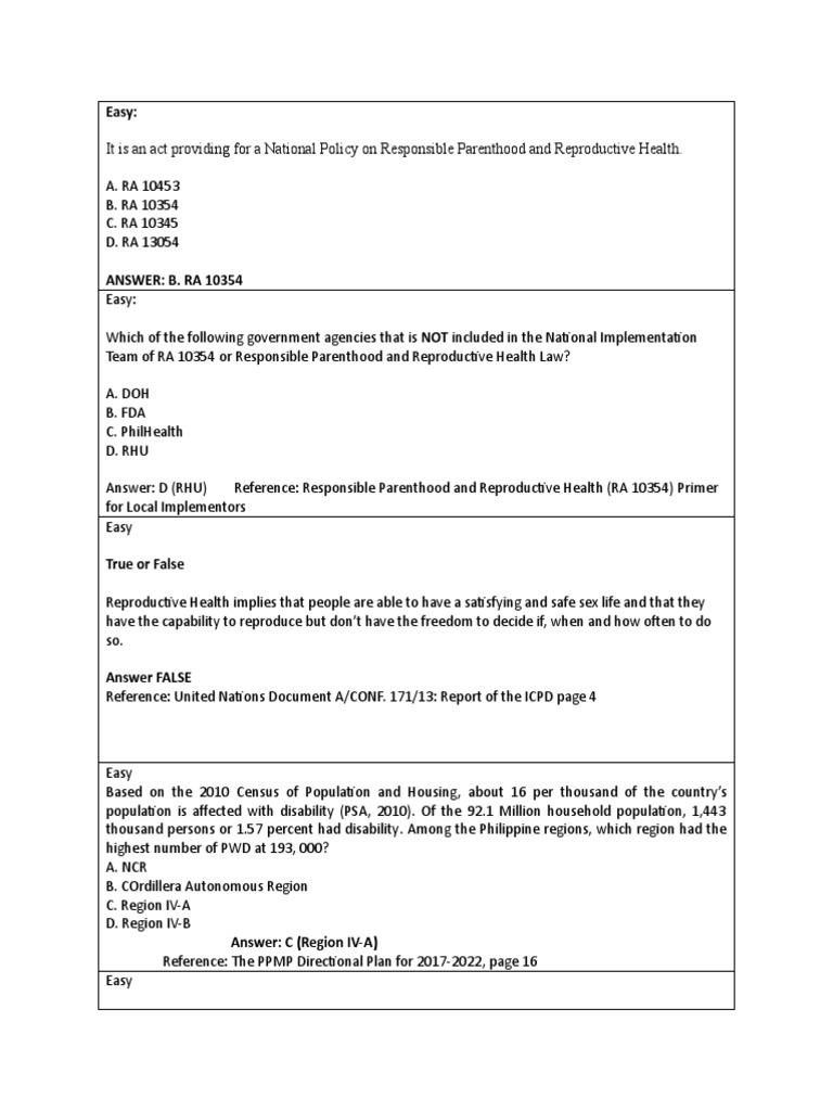 Popdev Questions PDF Family Planning Human Reproduction