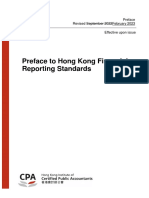 Preface To Hong Kong Financial Standard