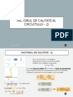 Factorul de Calitate Al Circuitului