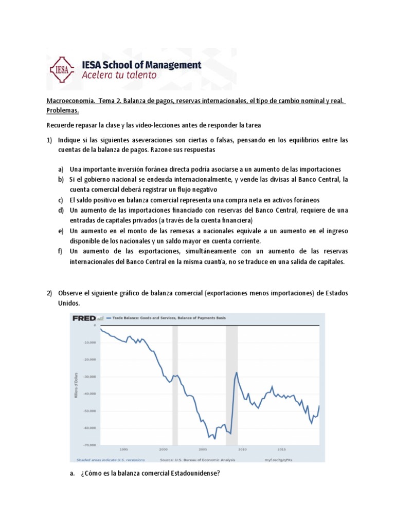 Balanza de pagos y tipo de cambio en macroeconomía | PDF | Derecho