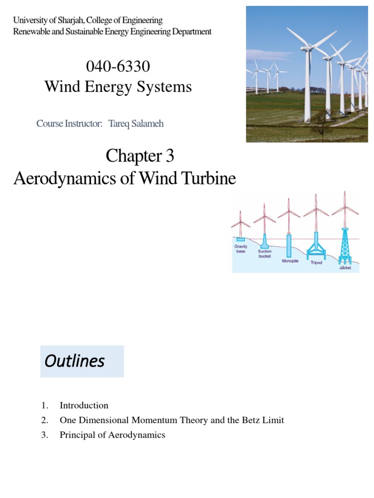 Betz Limit in Wind Turbine Aerodynamics | PDF | Airfoil | Lift (Force)