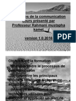 Les Bases de La Communication Cours Présenté Par Professeur Rahmani Mustapha Kamel