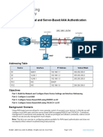 26.1.4 Lab - Configure Local and Server-Based AAA Authentication