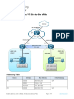 16.1.5 Lab - Implement IPsec VTI Site-To-Site VPNs