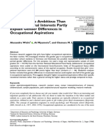 Are Girls More Ambitious Than Boys? Vocational Interests Partly Explain Gender Differences in Occupational Aspirations