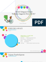 Metode Mengajar Khusus "Rencana Anggaran Biaya (Rab) ": - The Power of Powerpoint