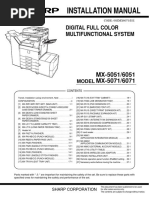 Manual Instalación MX-5051 MX-5071 MX-6051 MX-6071