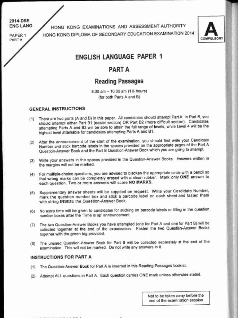 2014 english p1 reading passage pdf
