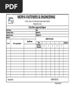In-Process Inspection Report Template | PDF