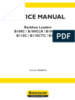 Service Manual: B100C / B100CLR / B100CTC B110C / B110CTC / B115C Backhoe Loaders