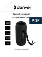 Denver Bts Bluetooth Speaker Manual