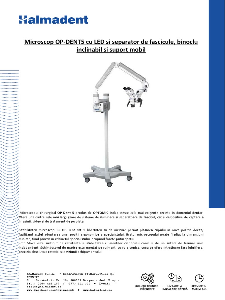 Oferta Optomic Op Dent 5 LED - Cu Camera Video Integrata | PDF