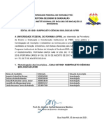 EDITAL 051-2021 PIBID Biologia Homologao Das Inscries