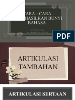 Cara - Cara Menghasilkan Bunyi Bahasa