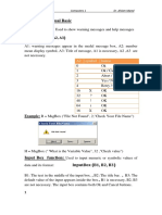 Functions in Visual Basic: Msgbox Function: Used To Show Warning Messages and Help Messages Msgbox (A1, A2, A3)