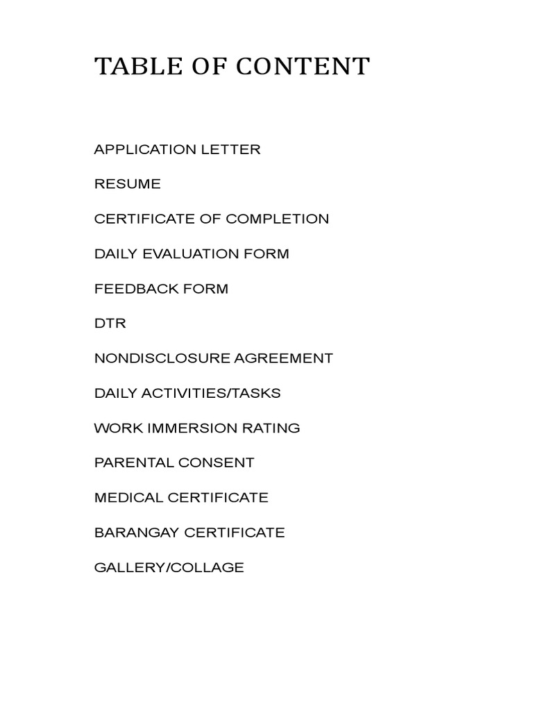 Table of Content | PDF