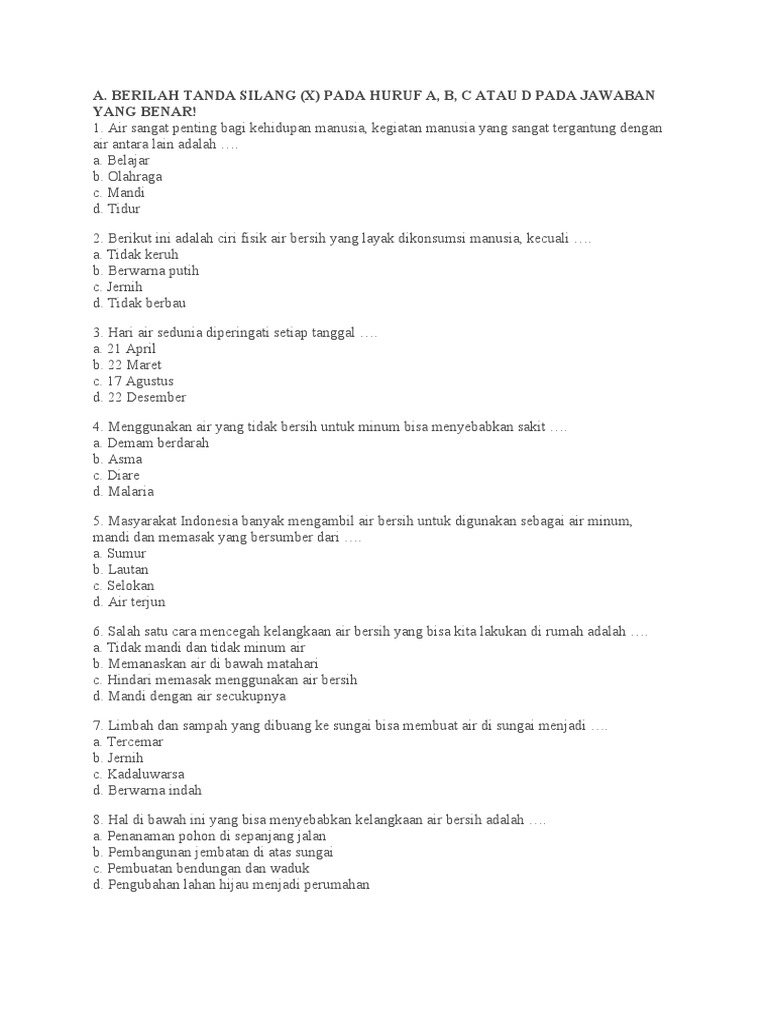 Mengupas Tuntas Contoh Soal Tema 8 Subtema 3 Kelas 1: Peristiwa Alam – Penghujan