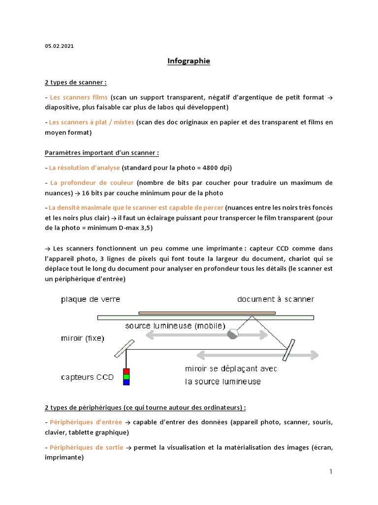 Types de scanners et leurs caractéristiques | PDF | Scanner ...