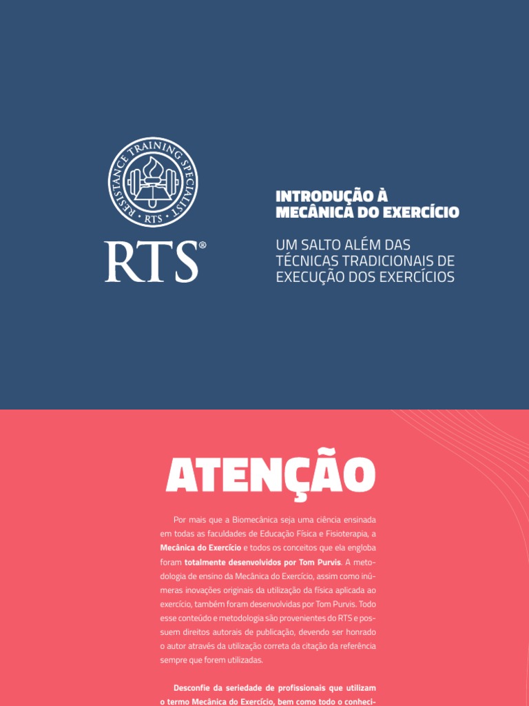 RTS BRAZIL Introducao Mecanica Do Exercicio | PDF | Músculo esquelético ...