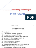 IST4060 Notes#11 - Wireless Networking Technologies - V4
