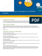 International Petroleum Management Certificate Program