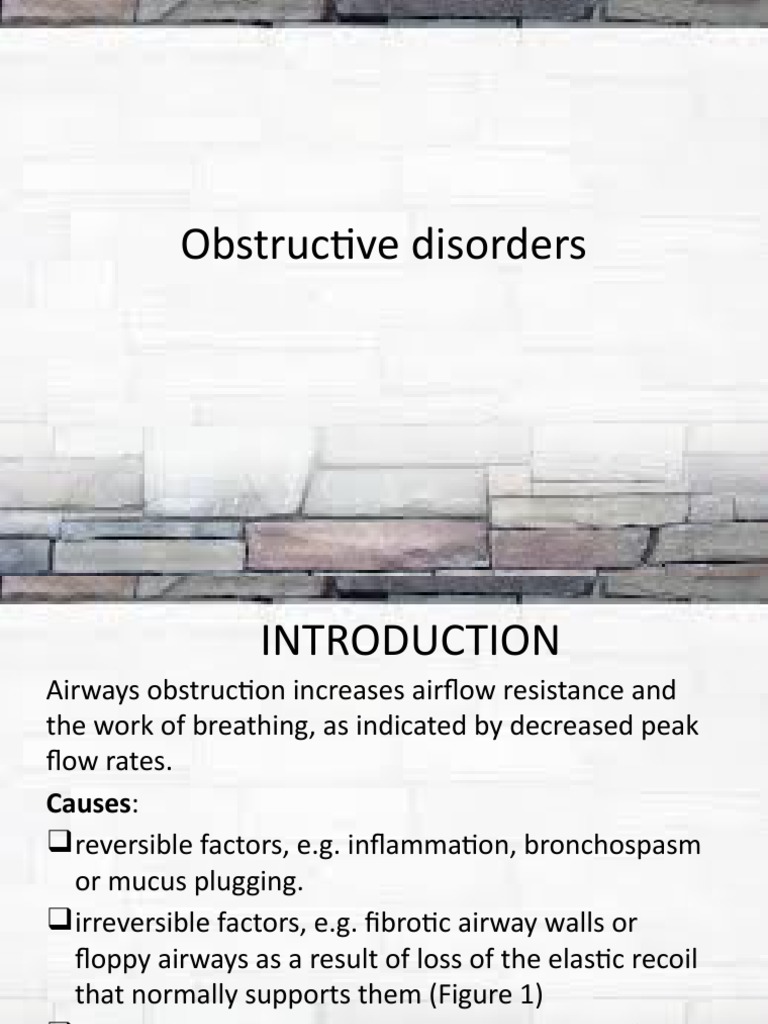 Understanding Obstructive Disorders and COPD | PDF | Chronic ...