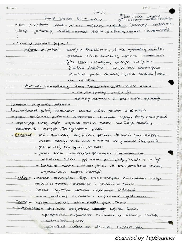 Roland Barthes - SMRT Autora | PDF
