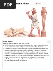 Destroying Satanic Altars - Evangelist Joshua