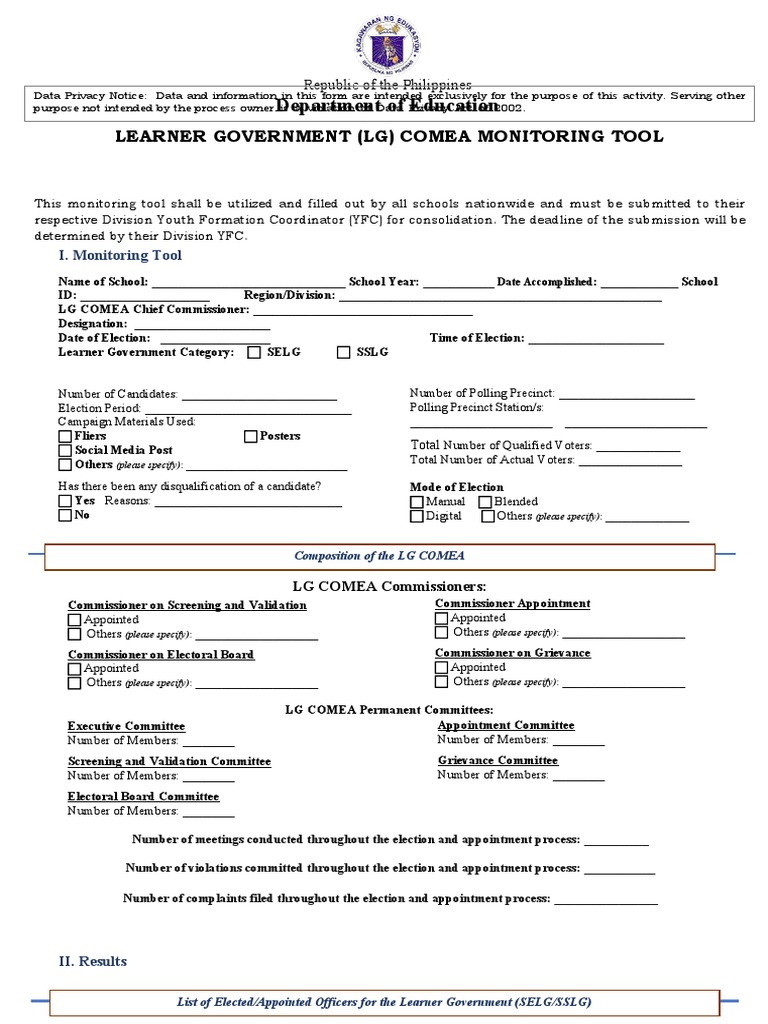 LG COMEA Monitoring Tool Overview | PDF | Privacy | Democracy