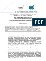 Estudo Crítico Profa. Cida